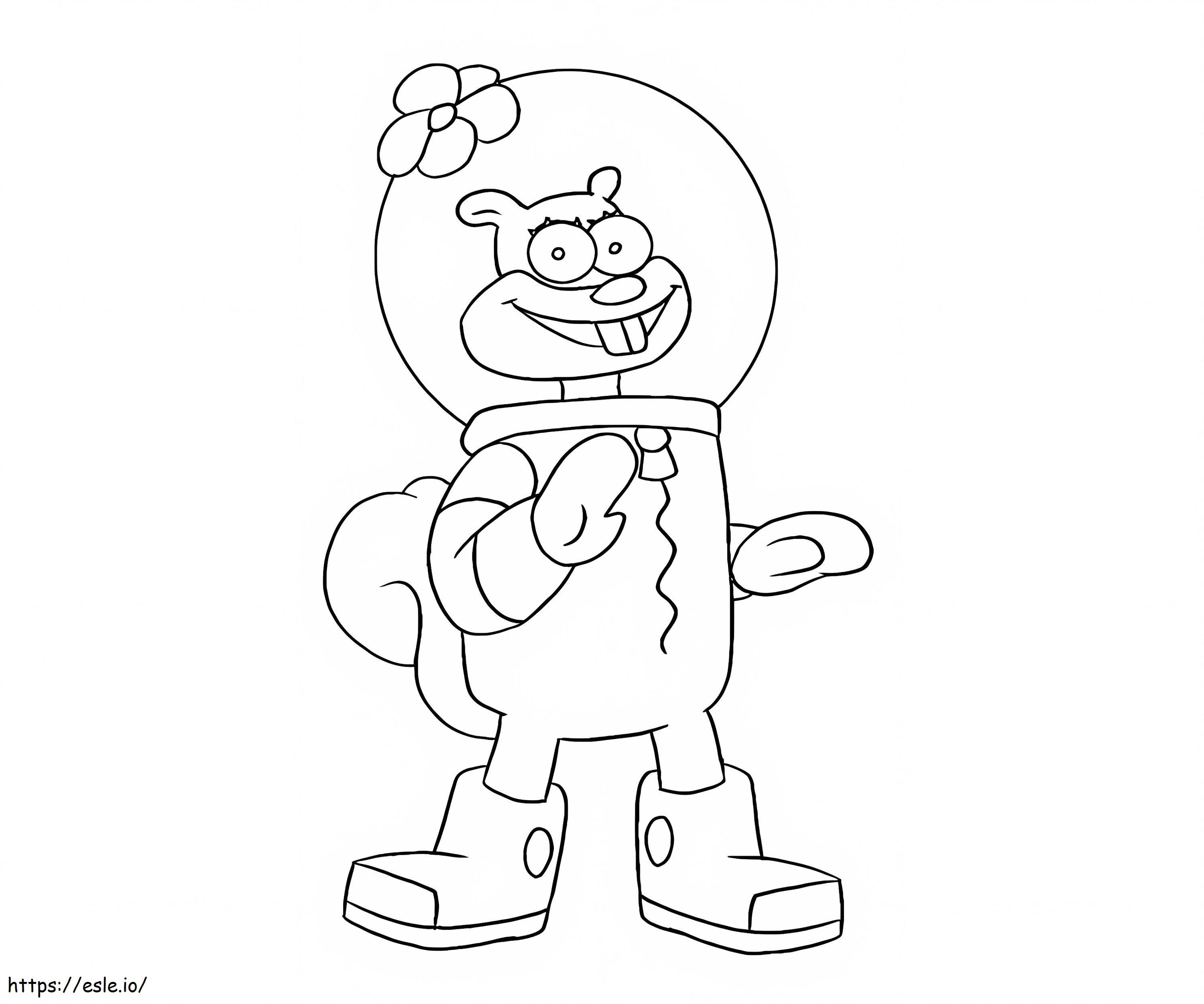 邪悪なサンディチークス ぬりえ - 塗り絵