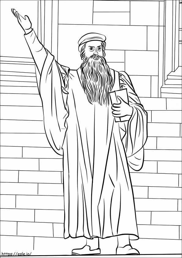John Knox Gambar Mewarnai