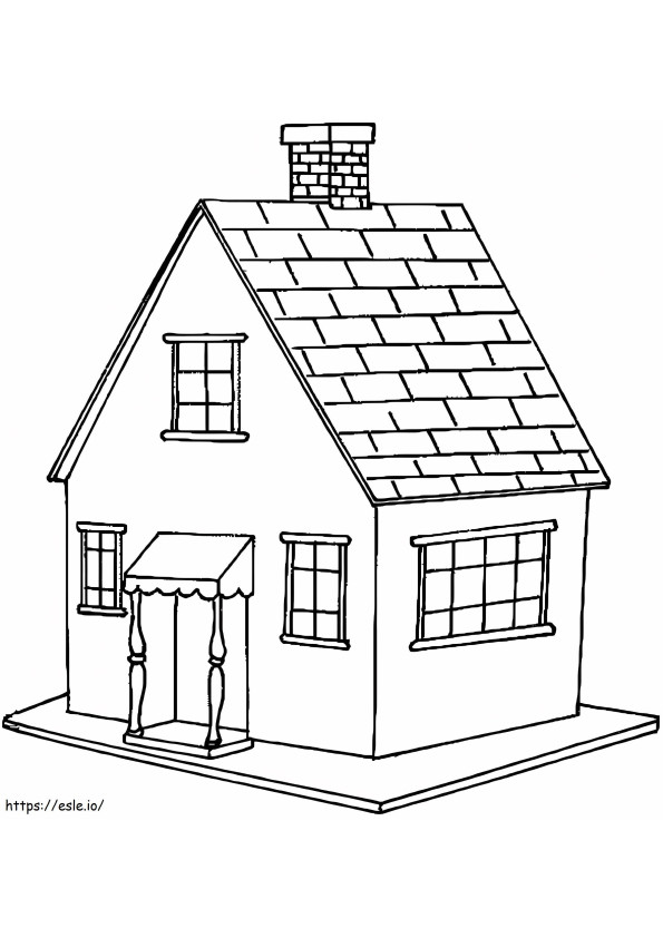 Normal House 1 coloring page