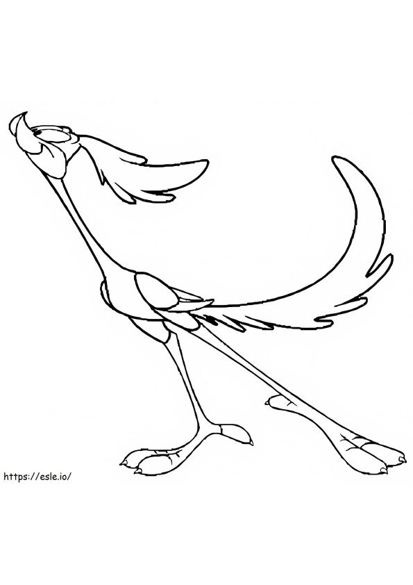 Road Runner Smiling coloring page