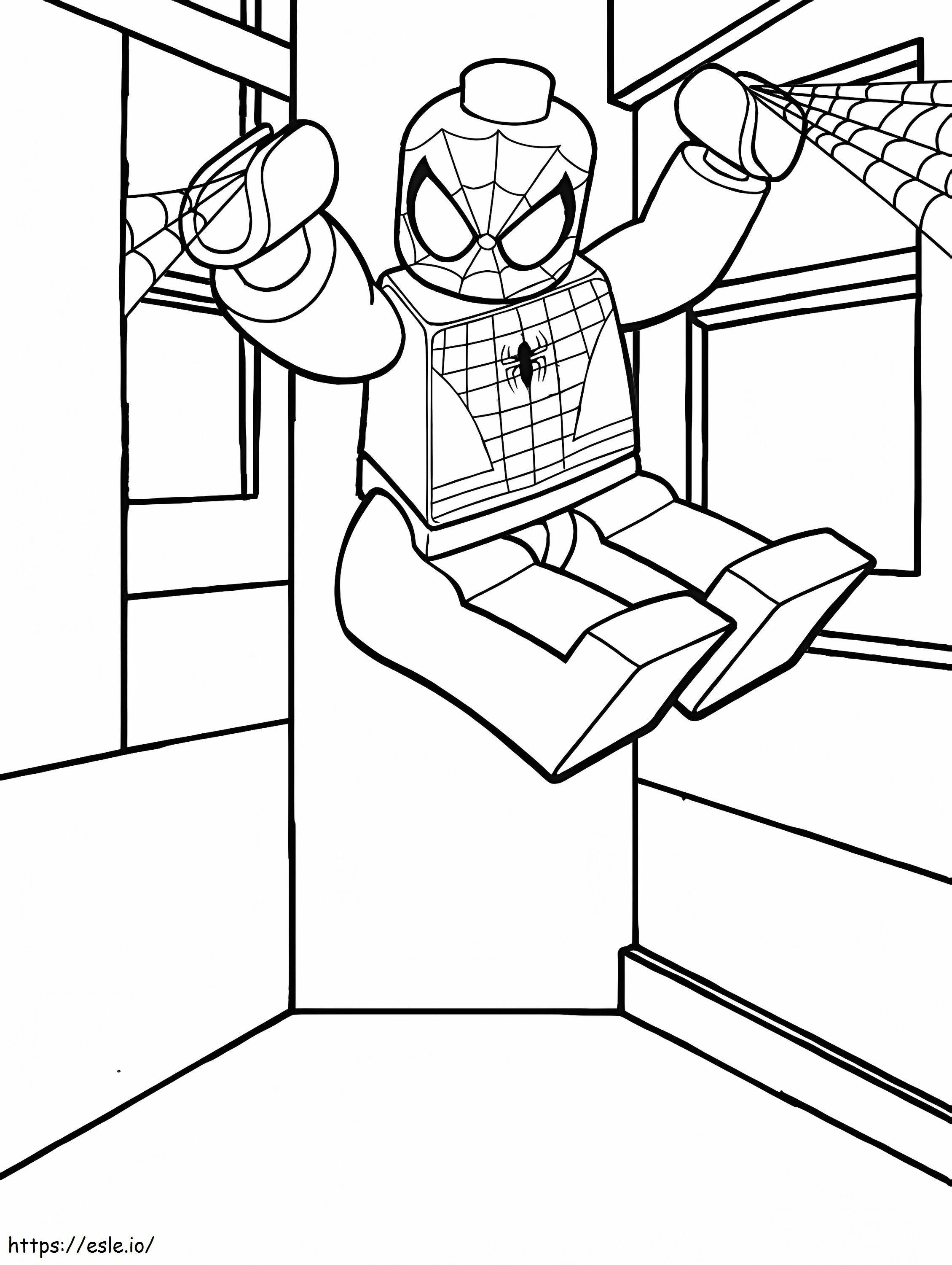 Cool Lego Spider Man coloring page