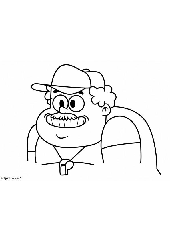 Coach Lessard From Looped coloring page
