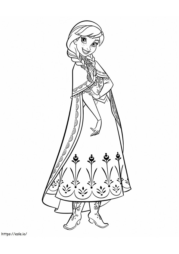 Beautiful Anna coloring page