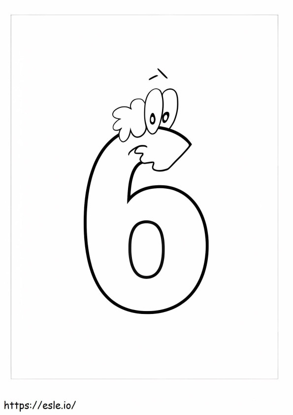 Old Number Six coloring page