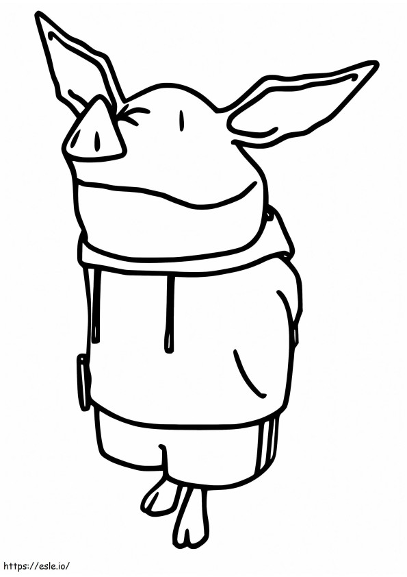 Julian Pig coloring page