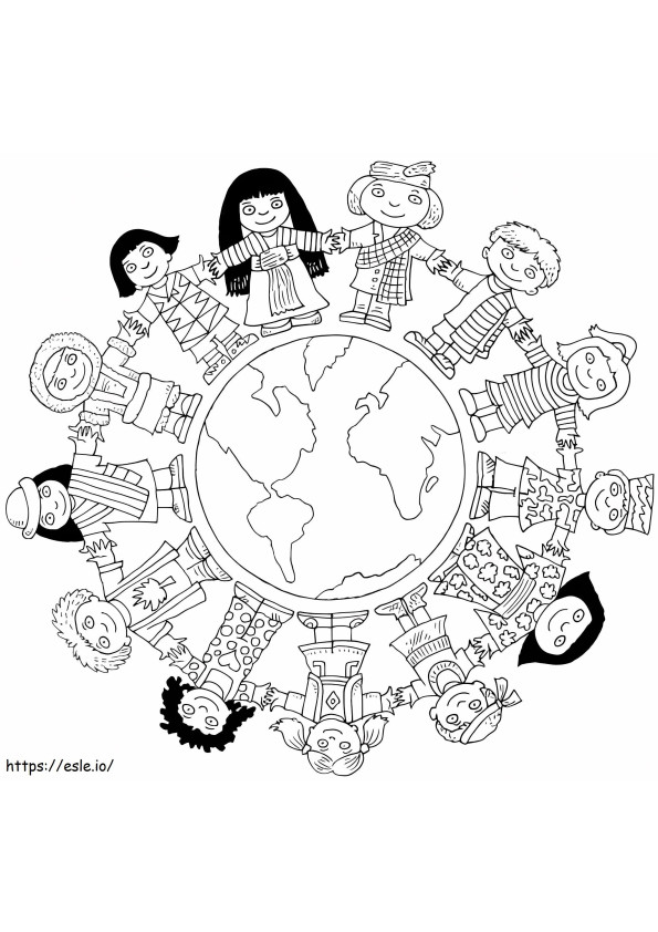 Diversity Free Printable coloring page