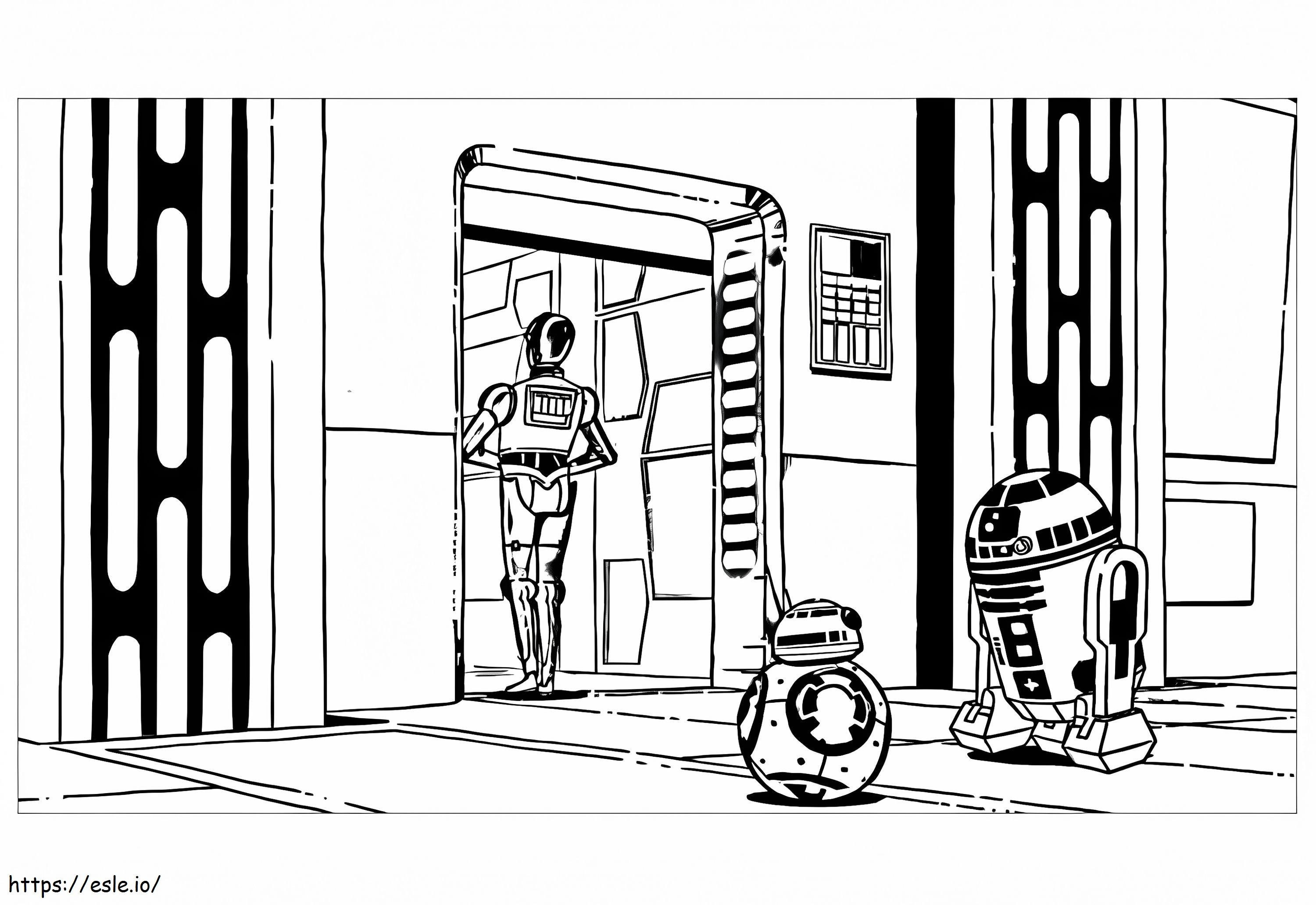 Star Wars Droids coloring page