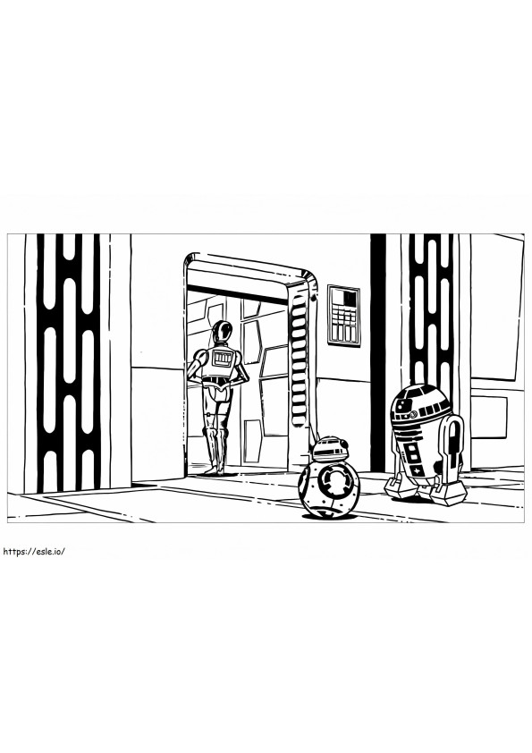 Star Wars Droids coloring page