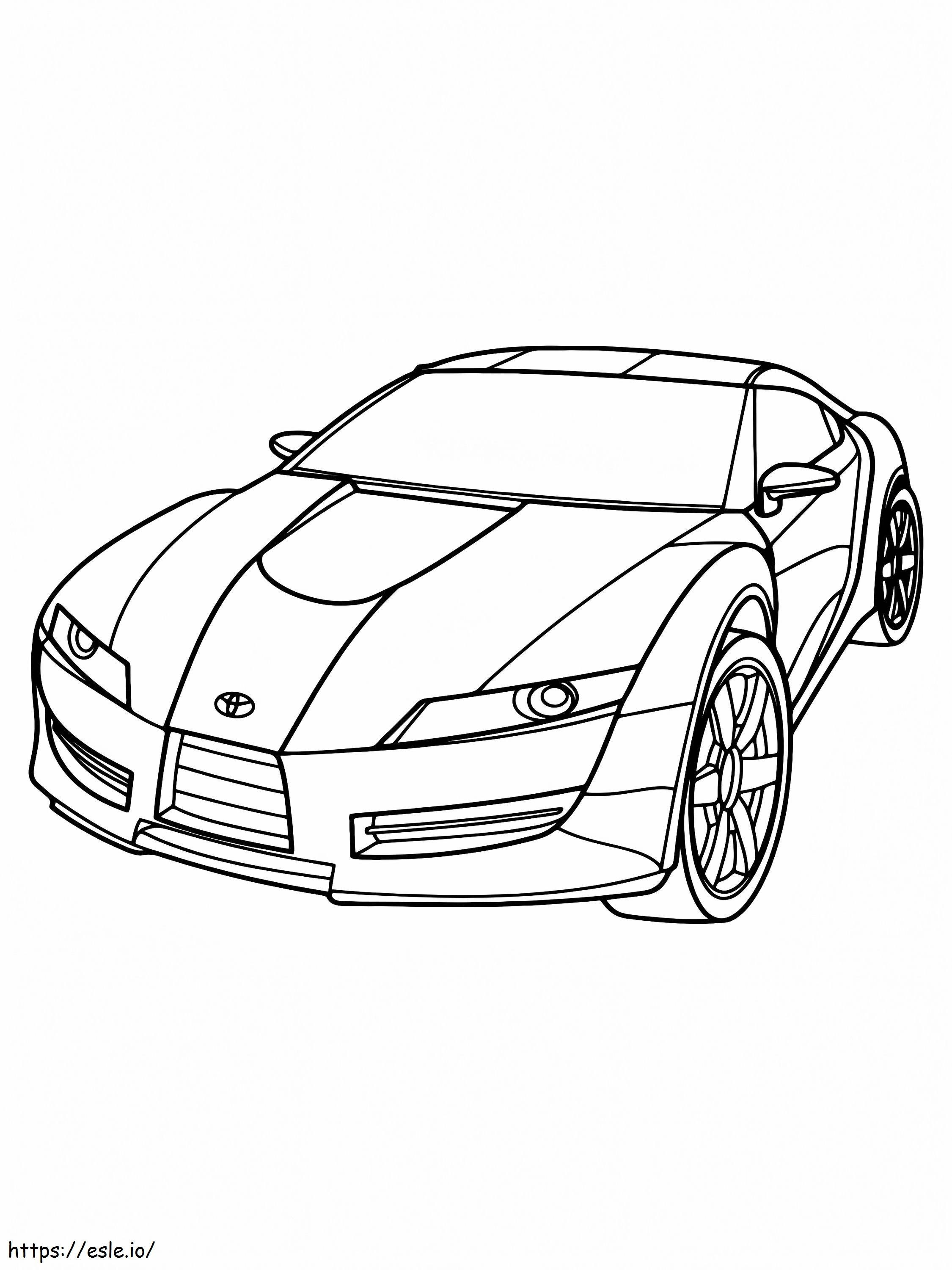 Coloriage Conception de voiture Liftback à imprimer dessin