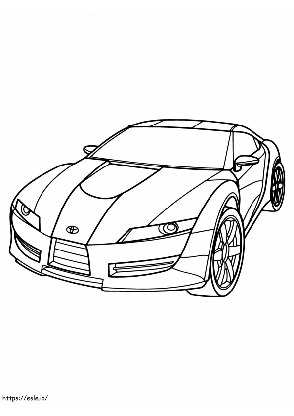 Liftback Car Design coloring page