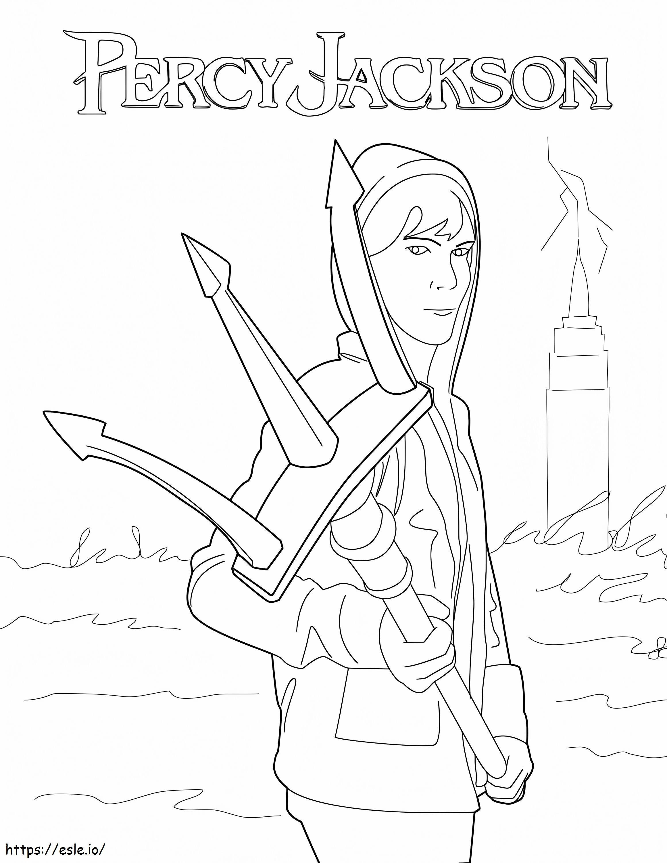 Percy Jackson 3 coloring page