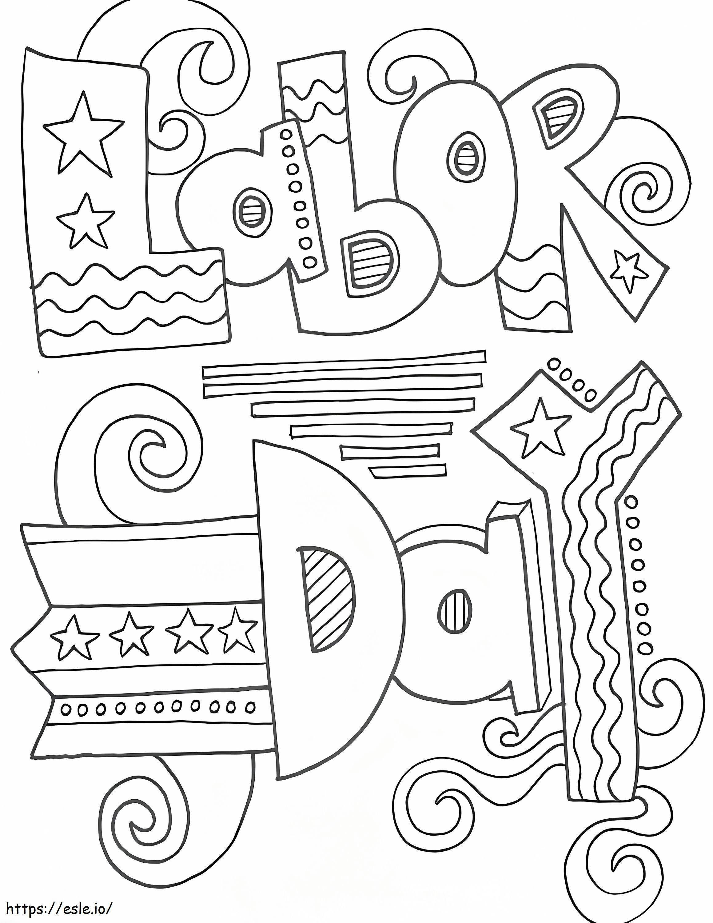 Labor Day 11 coloring page