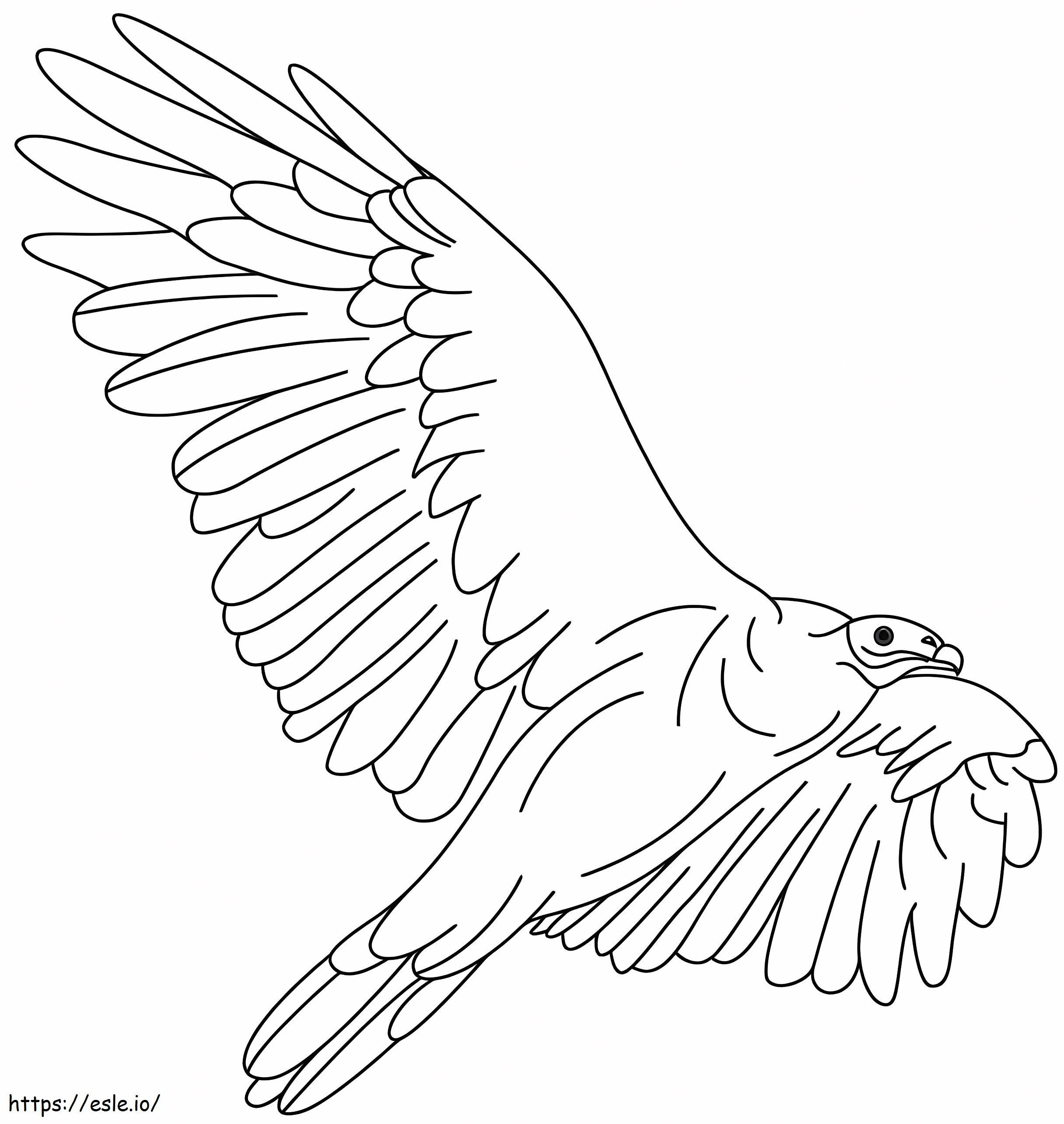 Vaikuttava Condor värityskuva