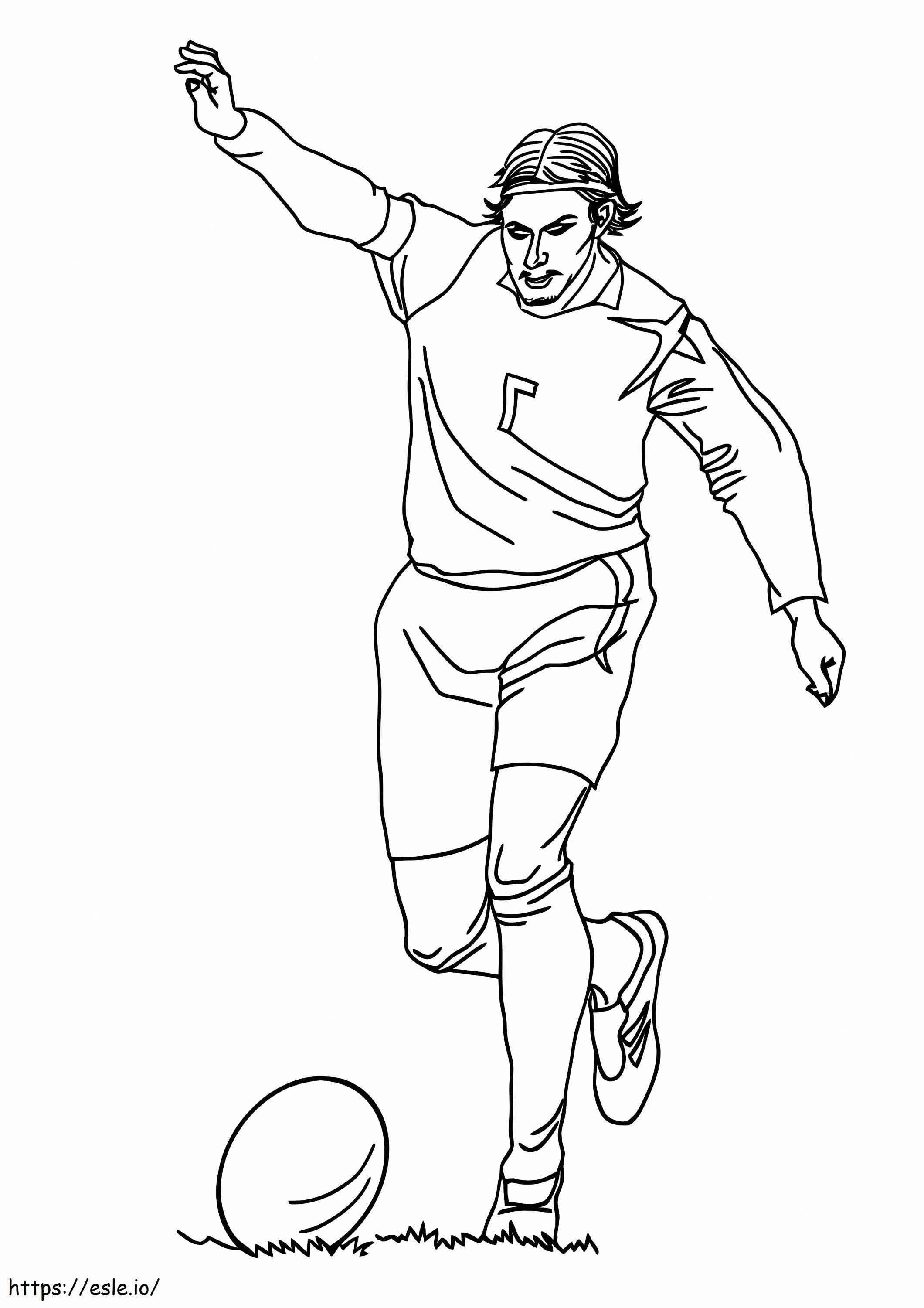Mały Lionel Messi gra w piłkę nożną kolorowanka