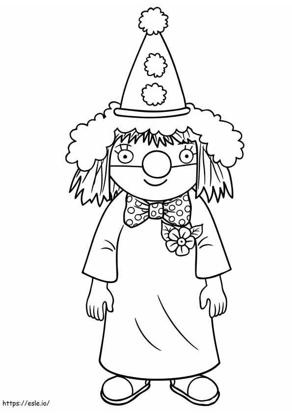 Little Princess The Clown coloring page