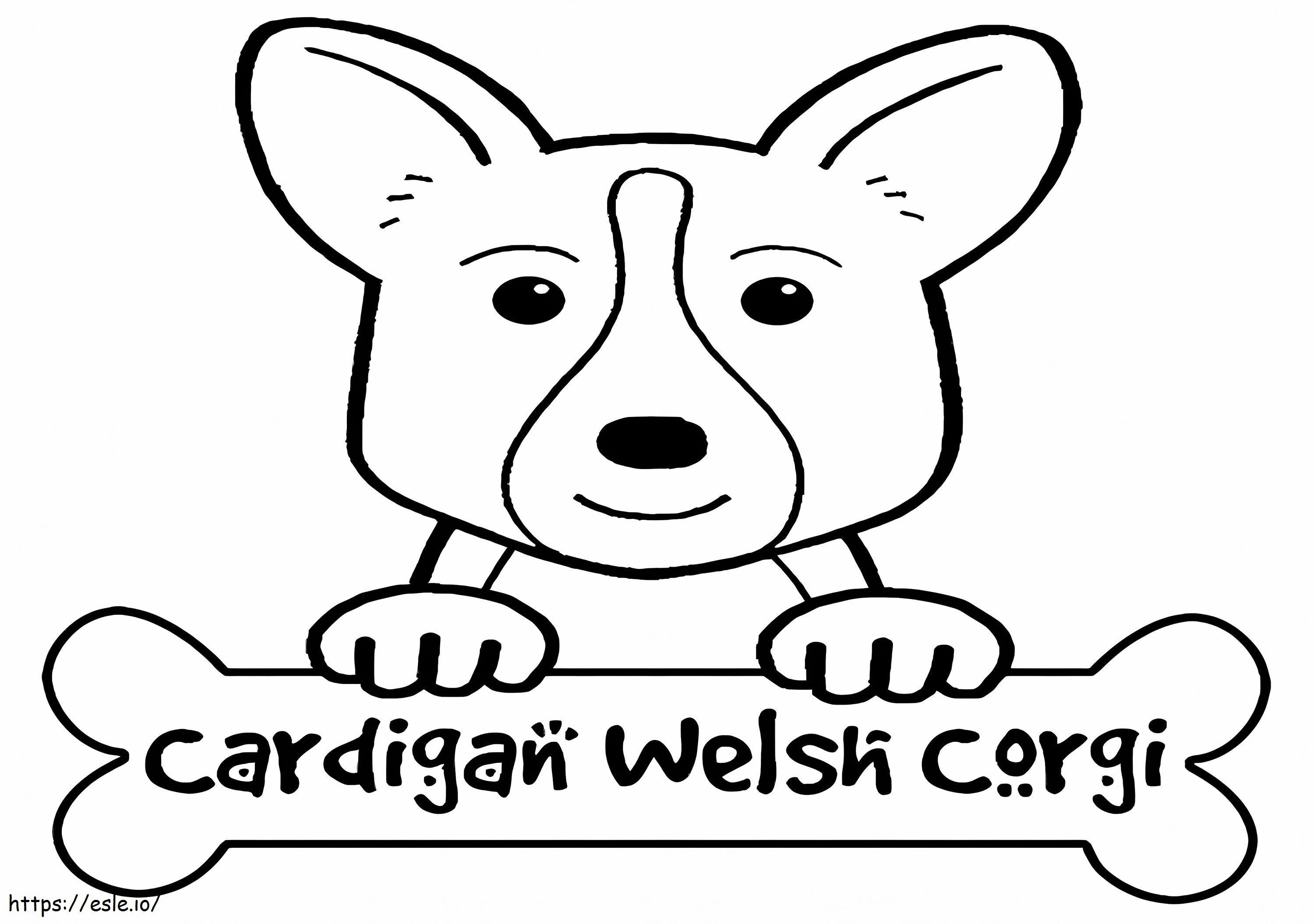 Cardigan Welsh Corgi de colorat