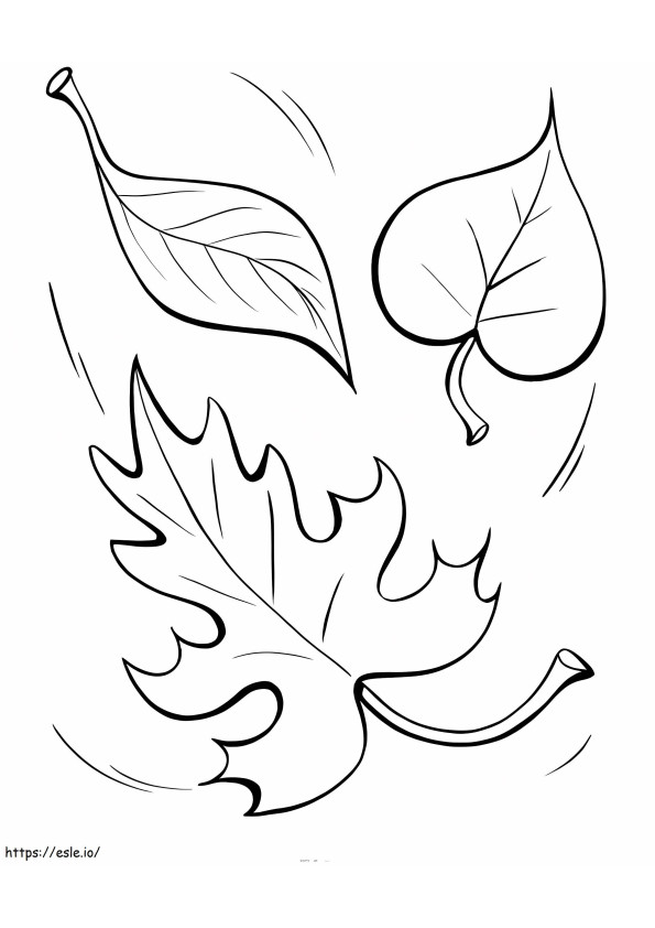 Fall Leaves 11 coloring page