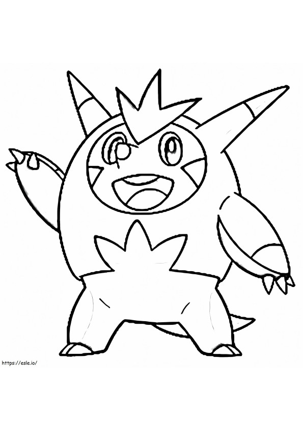 Coloriage Pokémon Quilladin 1 à imprimer dessin