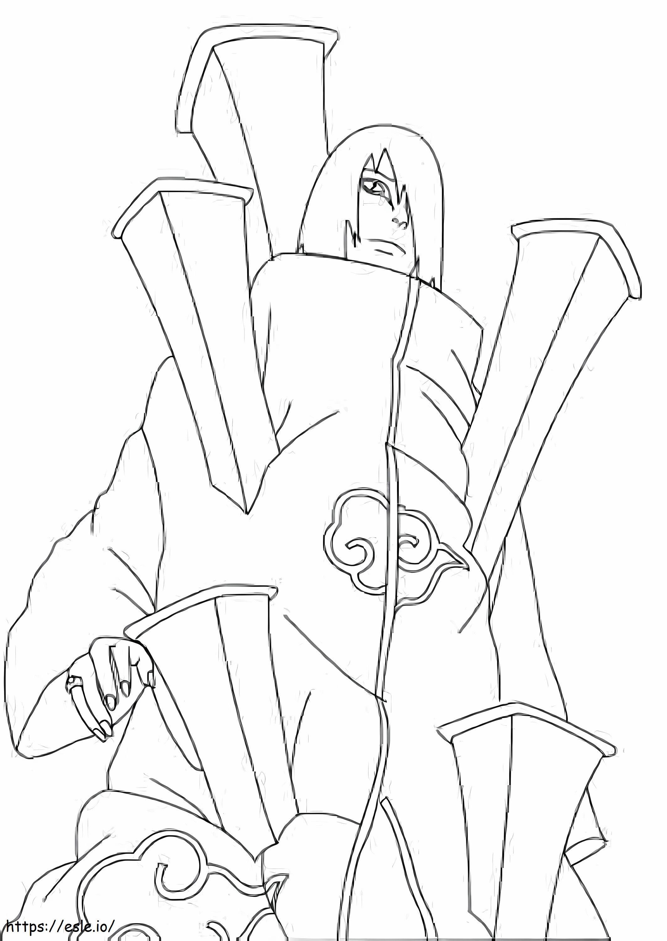 Coloriage Nagato à imprimer dessin