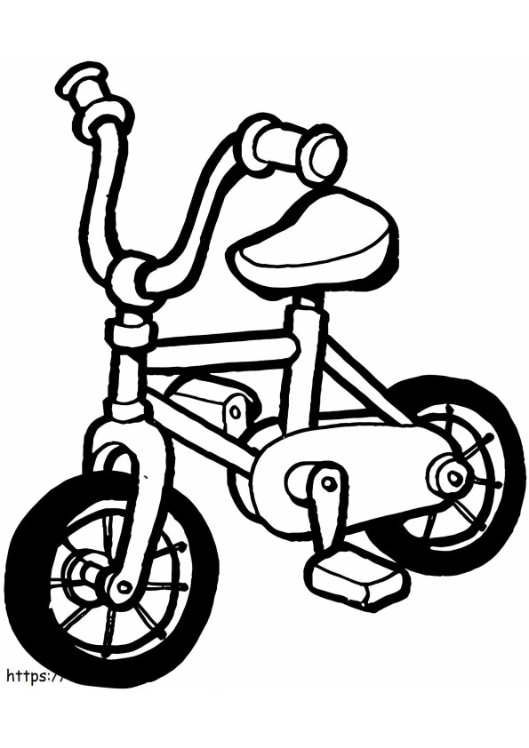 Bicycle coloring page