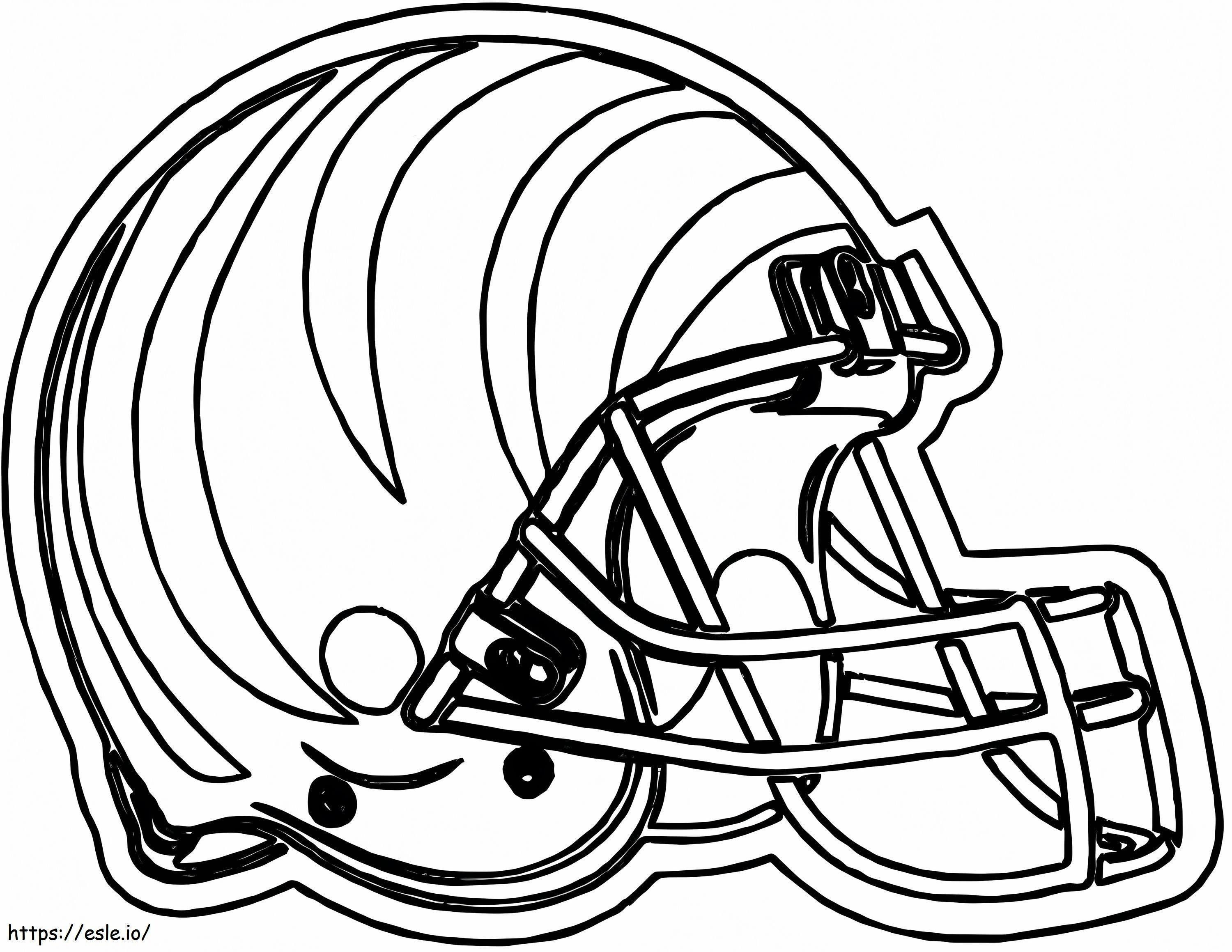 A Football Helmet coloring page