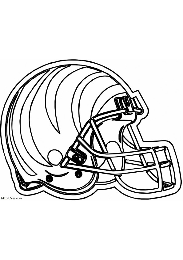 Ein Football-Helm ausmalbilder