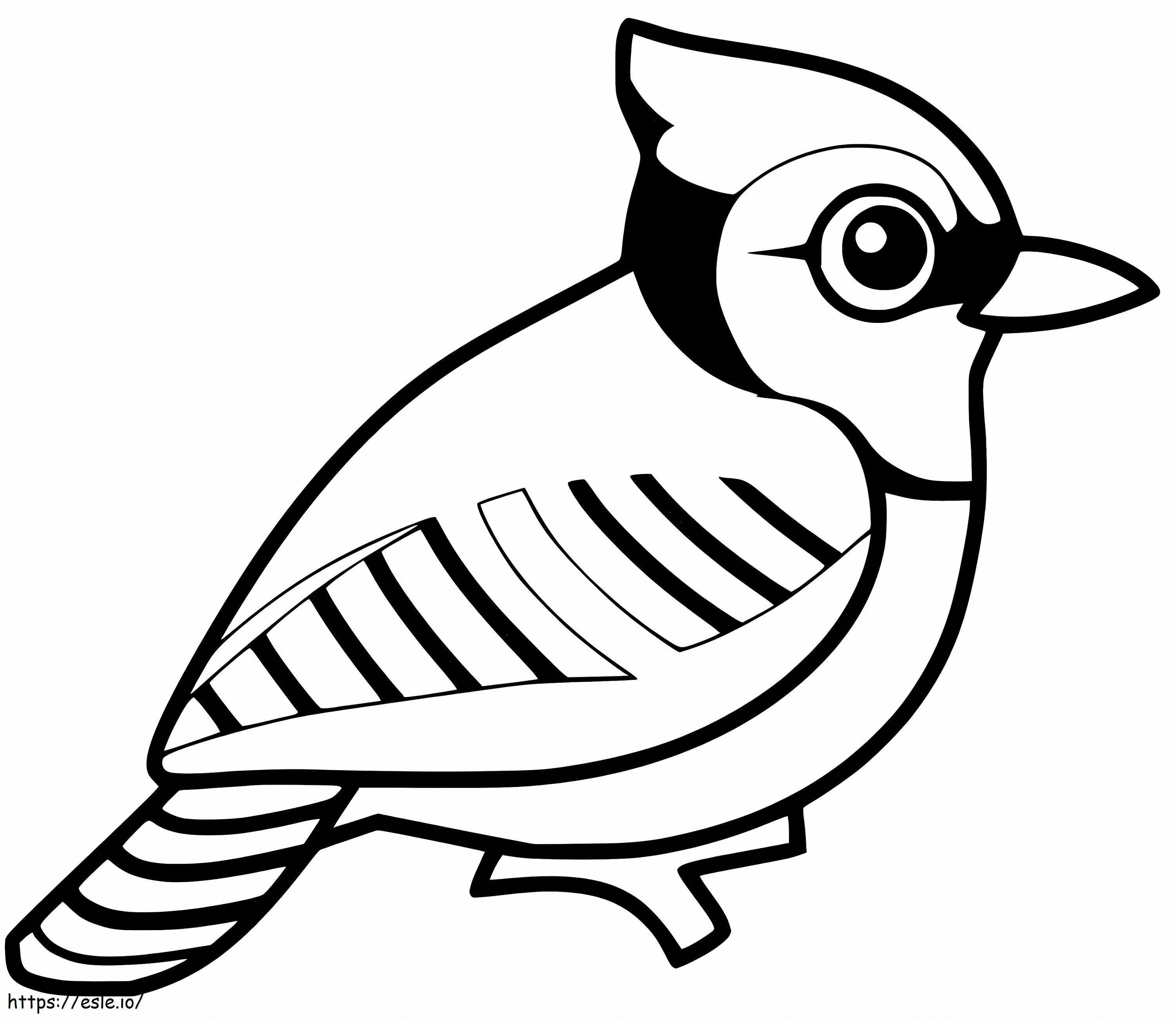 Blue Jay Coloring Page 