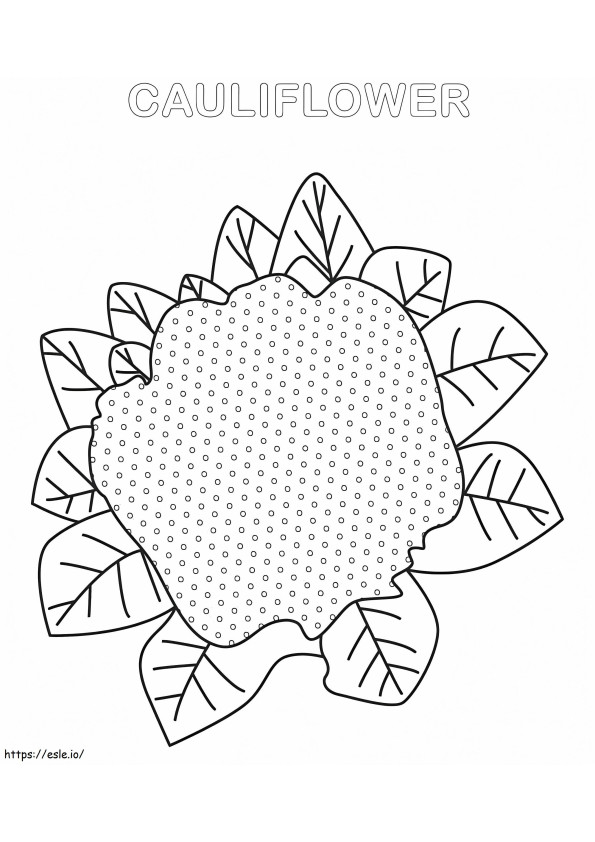 Cauliflower 5 coloring page