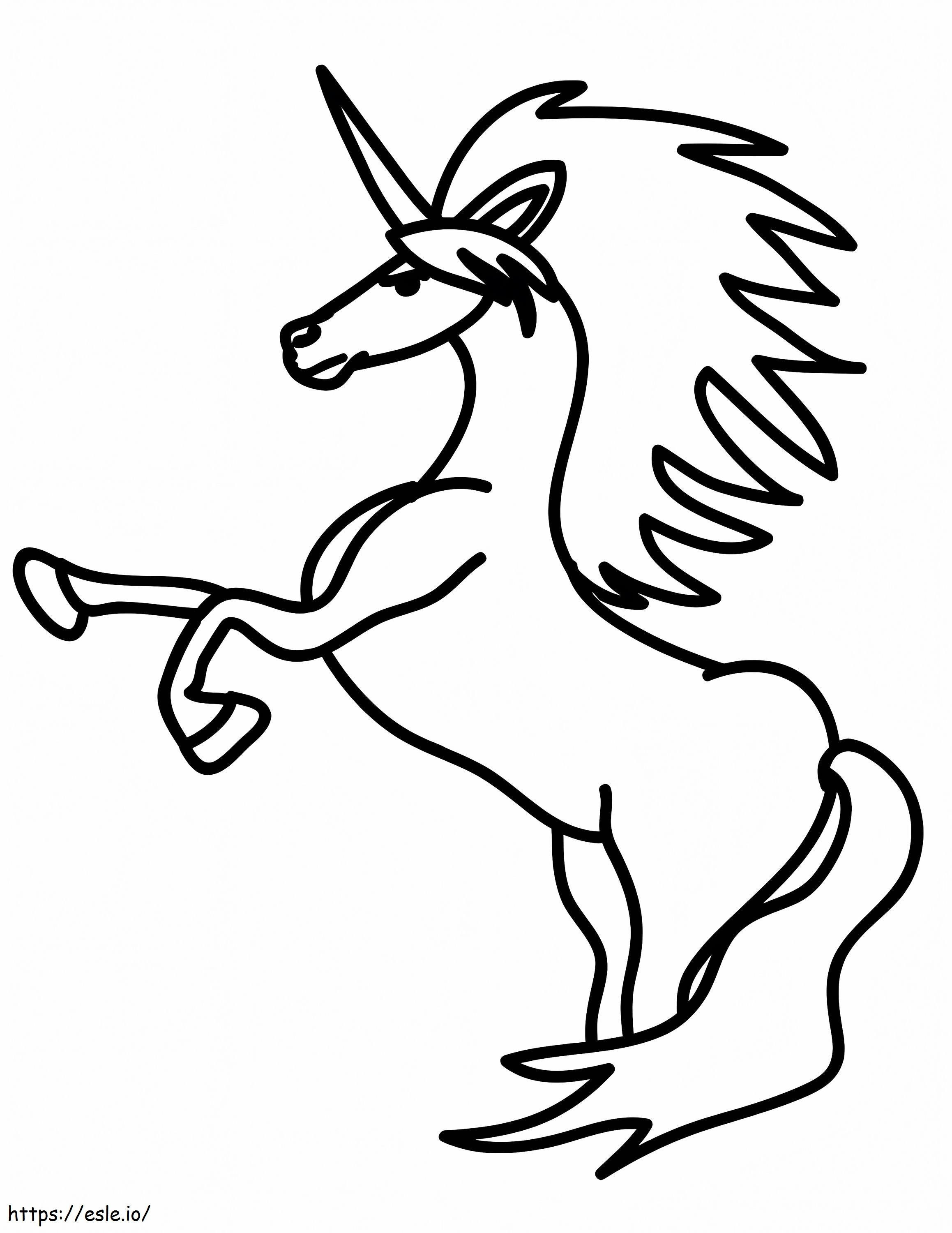 Simpatico unicorno 1 791X1024 da colorare