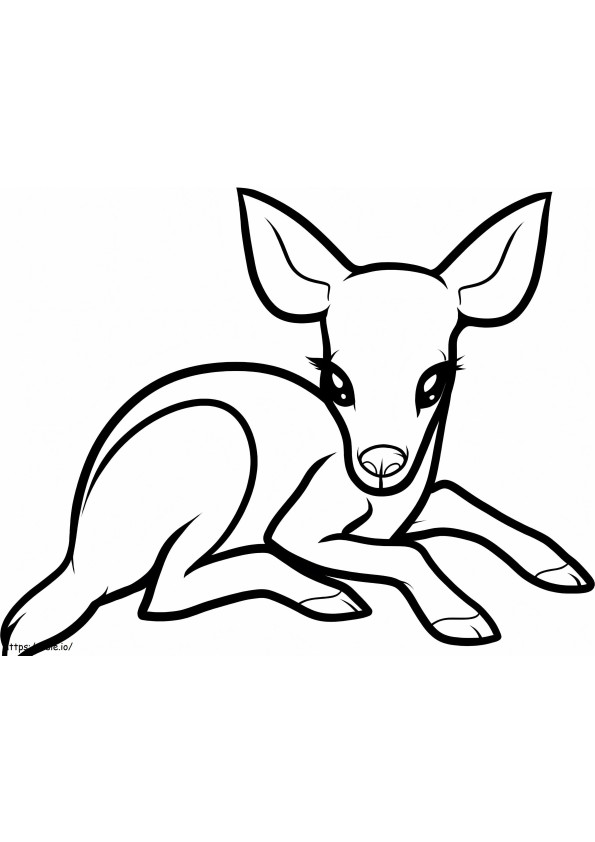 Kawaii Deer 1 kifestő