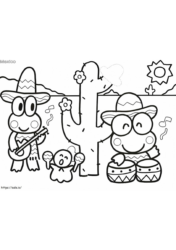 Keroppi To Color coloring page