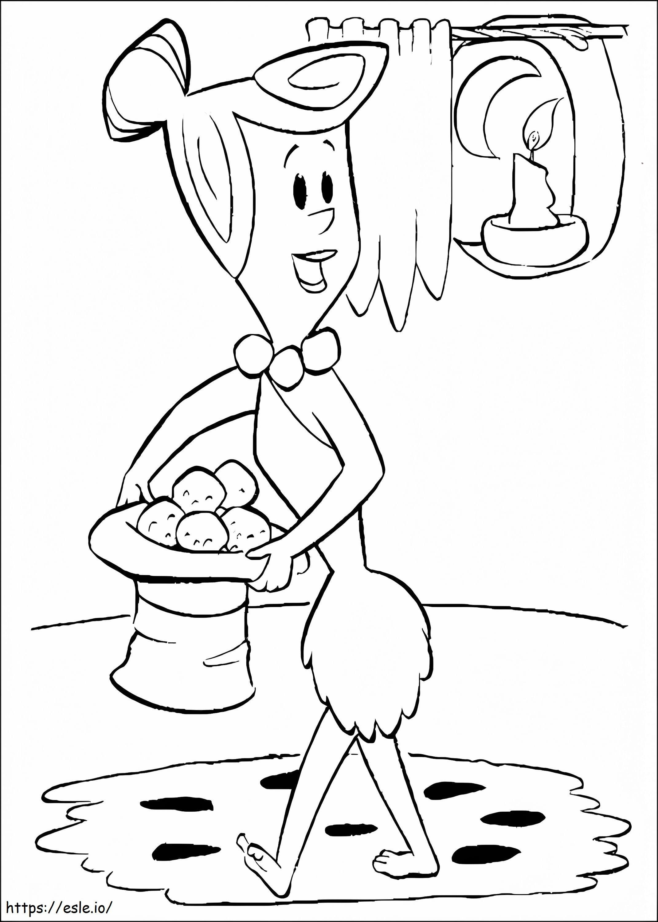 Wilma From The Flintstones coloring page
