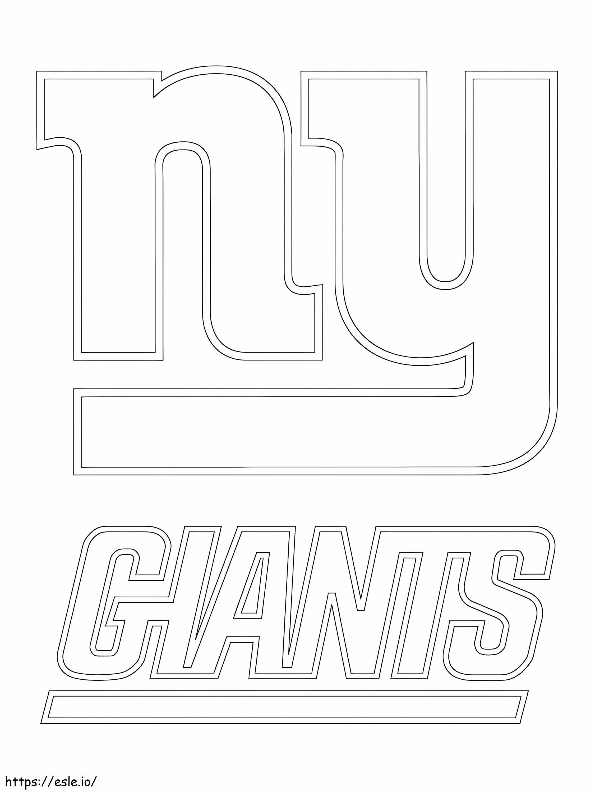 New York Giants Logo coloring page