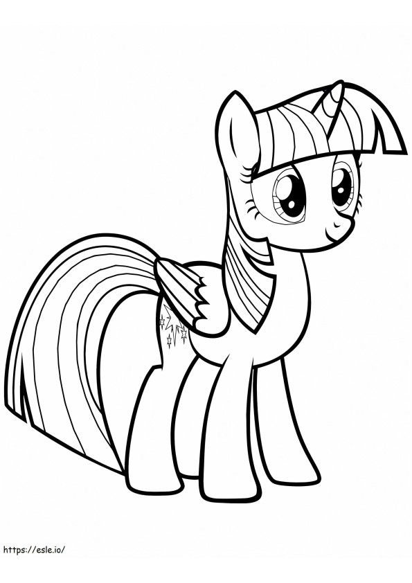 Twilight Sparkle To Color coloring page