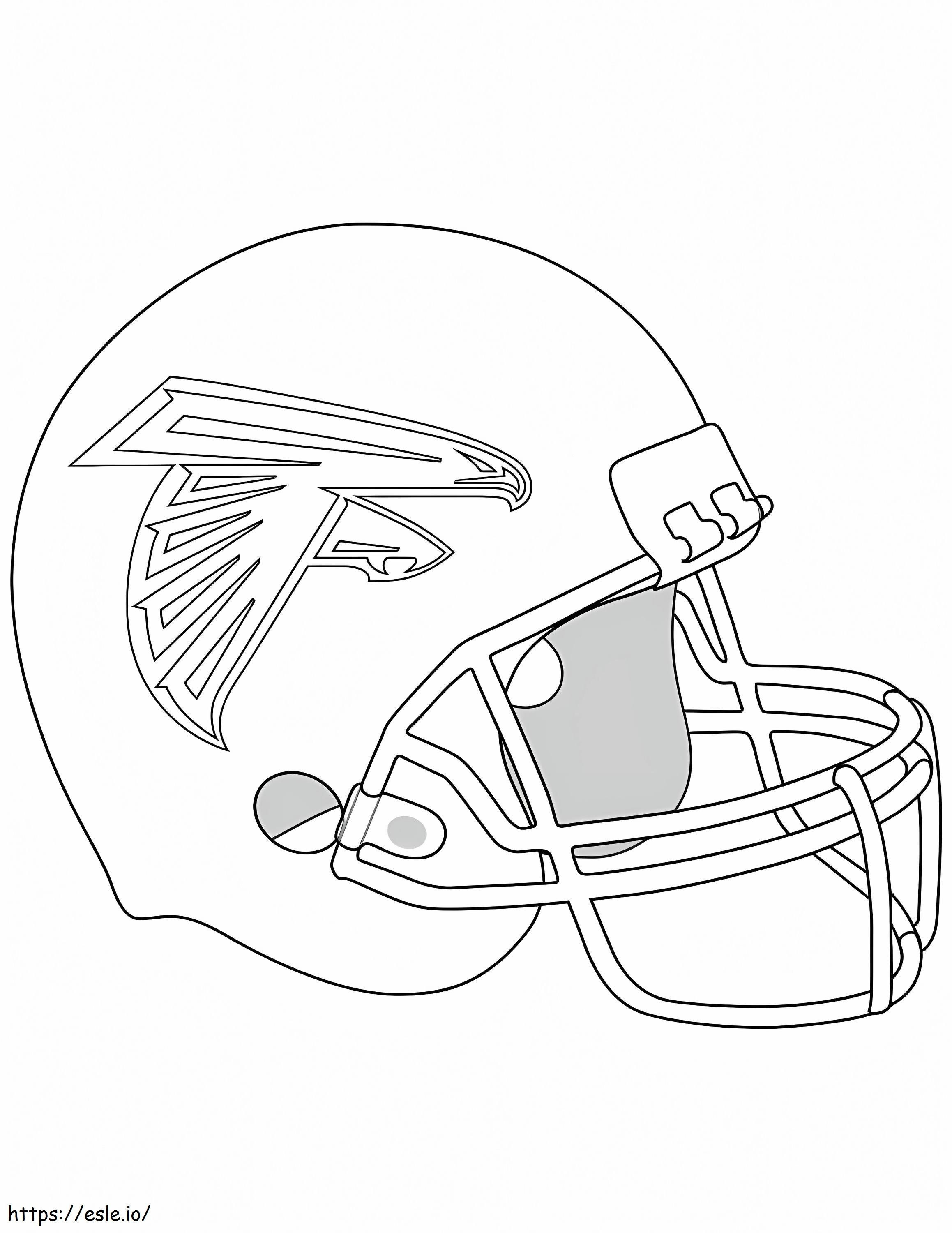 Atlanta Falcons Helmet coloring page