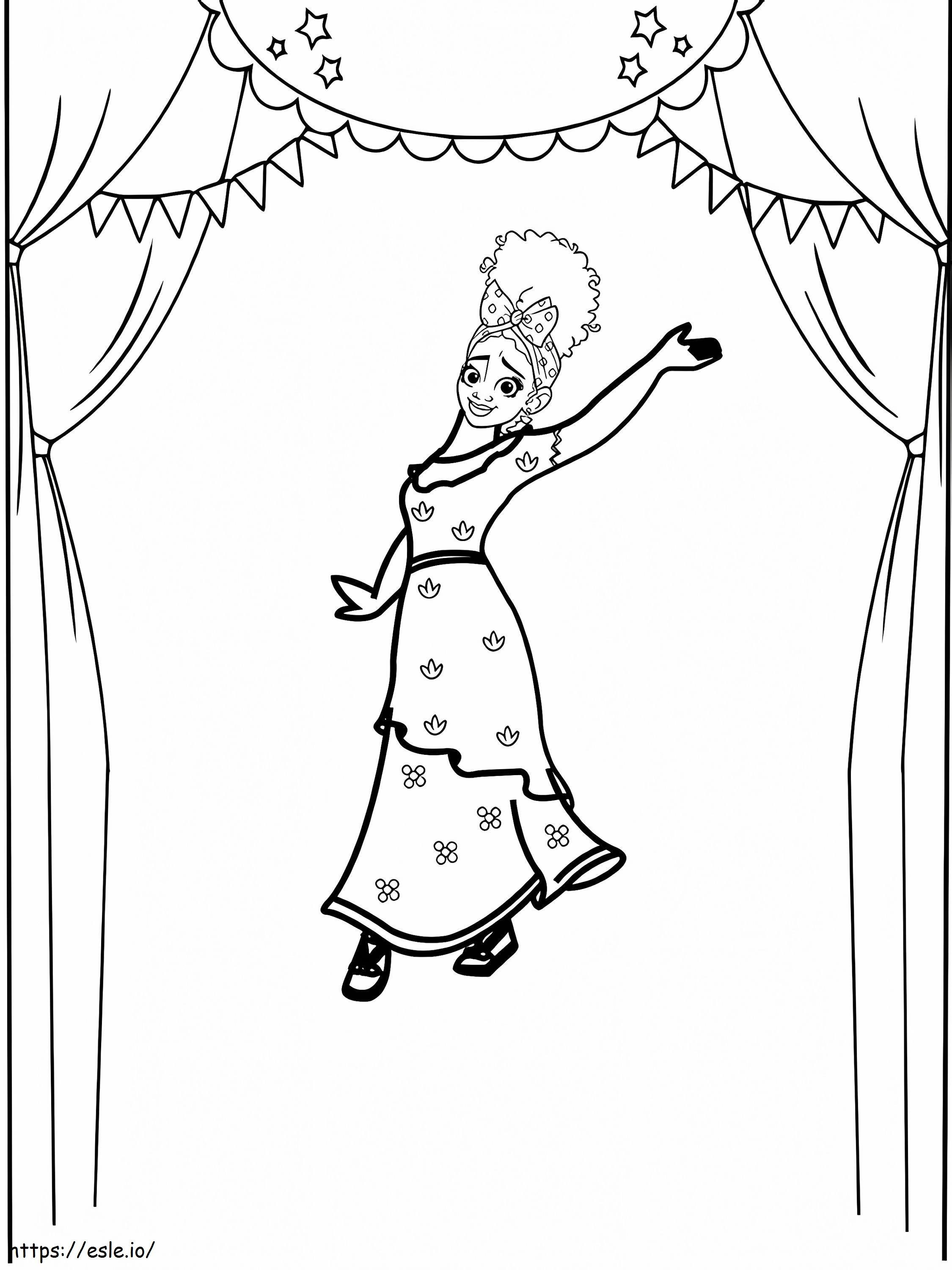 Dolores Madrigal In Theater coloring page