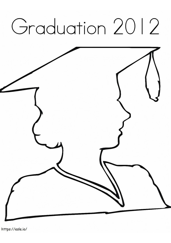 Graduation coloring page