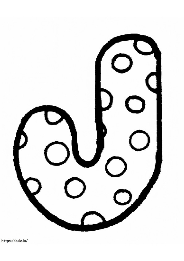 Letter J 8 coloring page