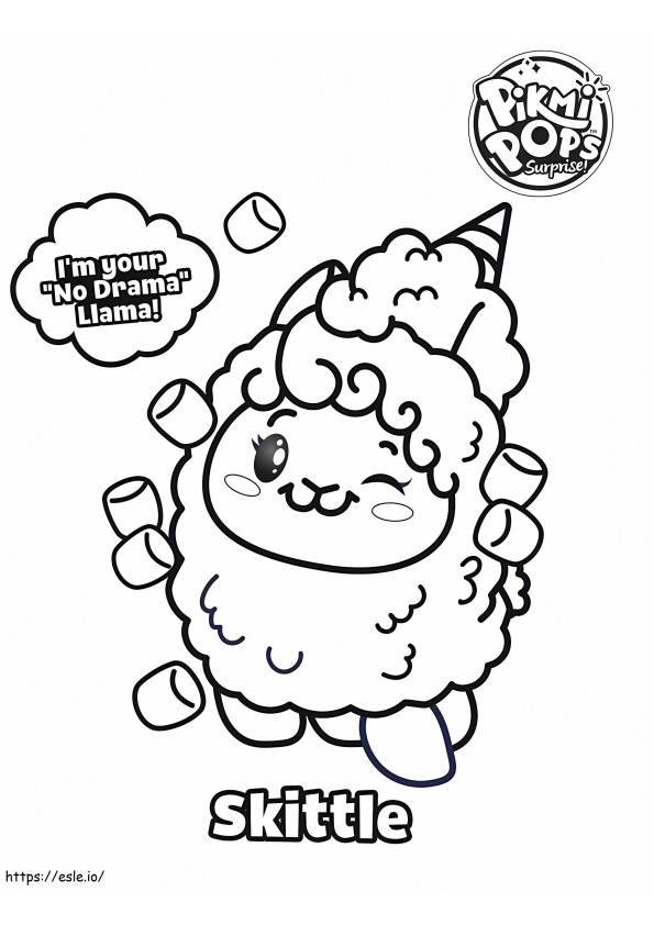 Pikmi Pops S2 Coloring Sheet Skittle coloring page