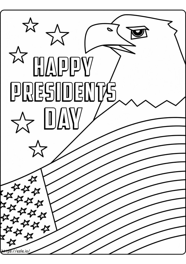 Coloriage Présidents Jour 9 à imprimer dessin