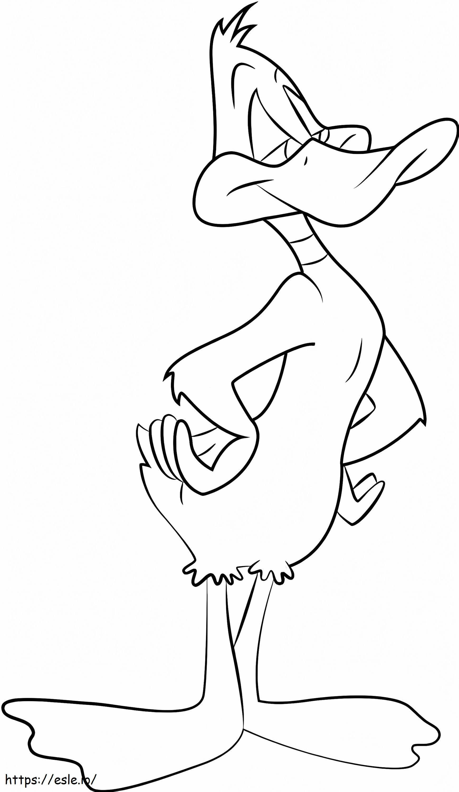 Pato Lucas Simple coloring page
