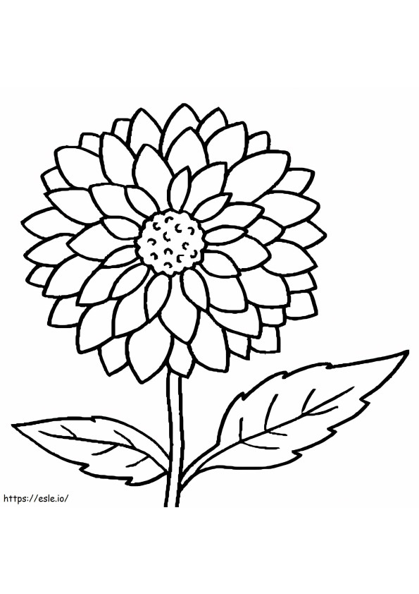 Printable Flower coloring page