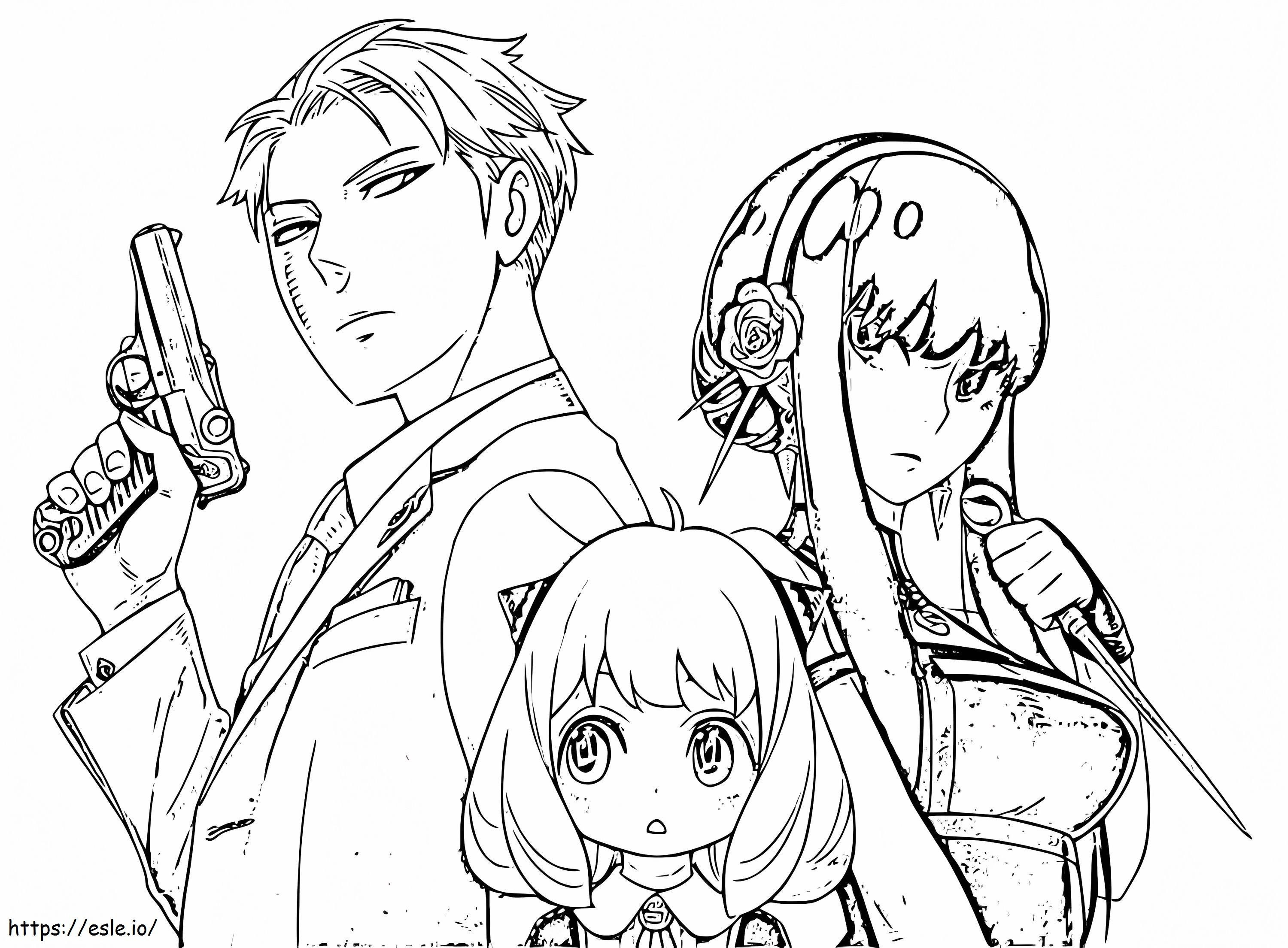 Spy X Family 1 coloring page