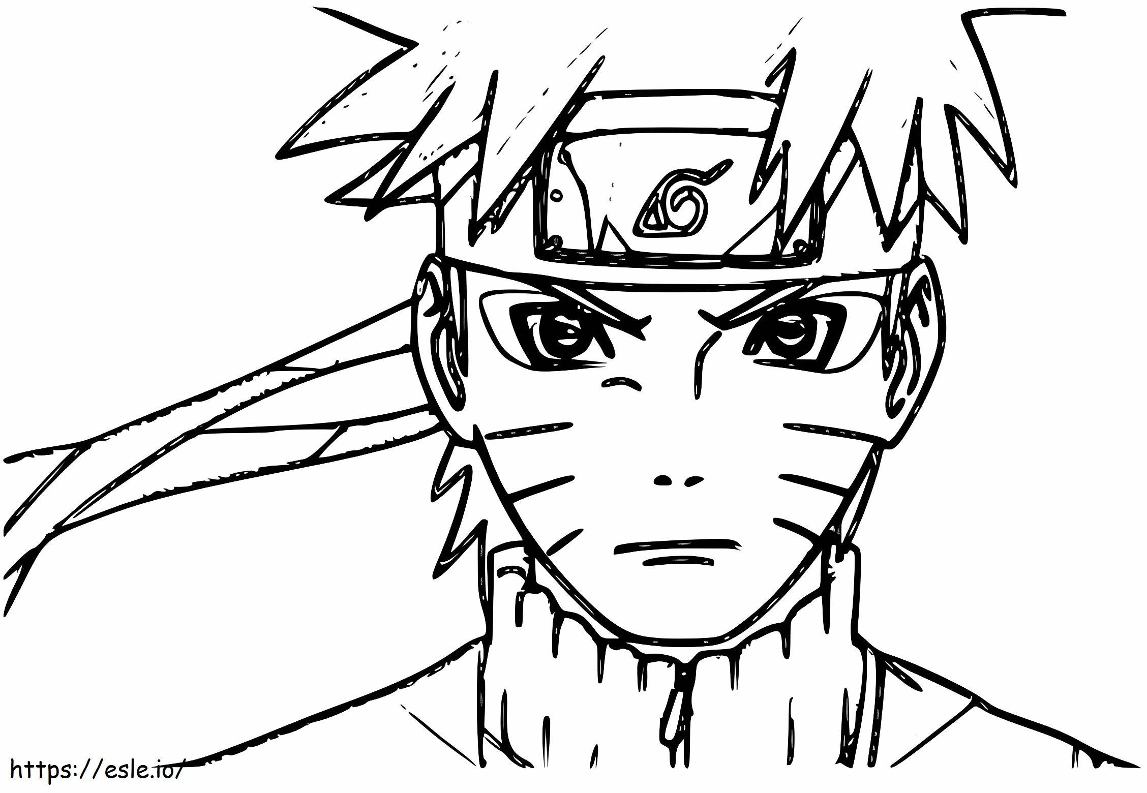Uzumaki Naruto A4 coloring page
