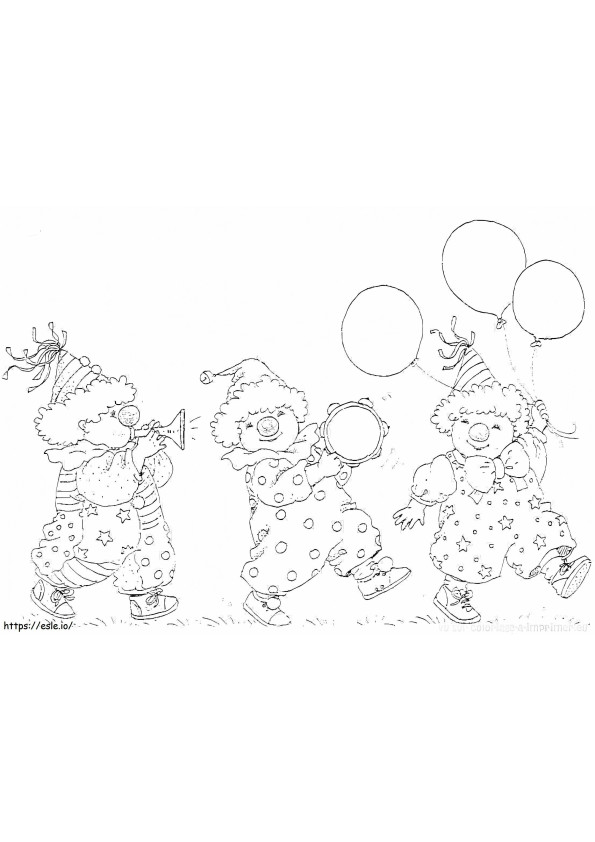 Image Of Children Doing The Carnival To Color 1024X737 coloring page