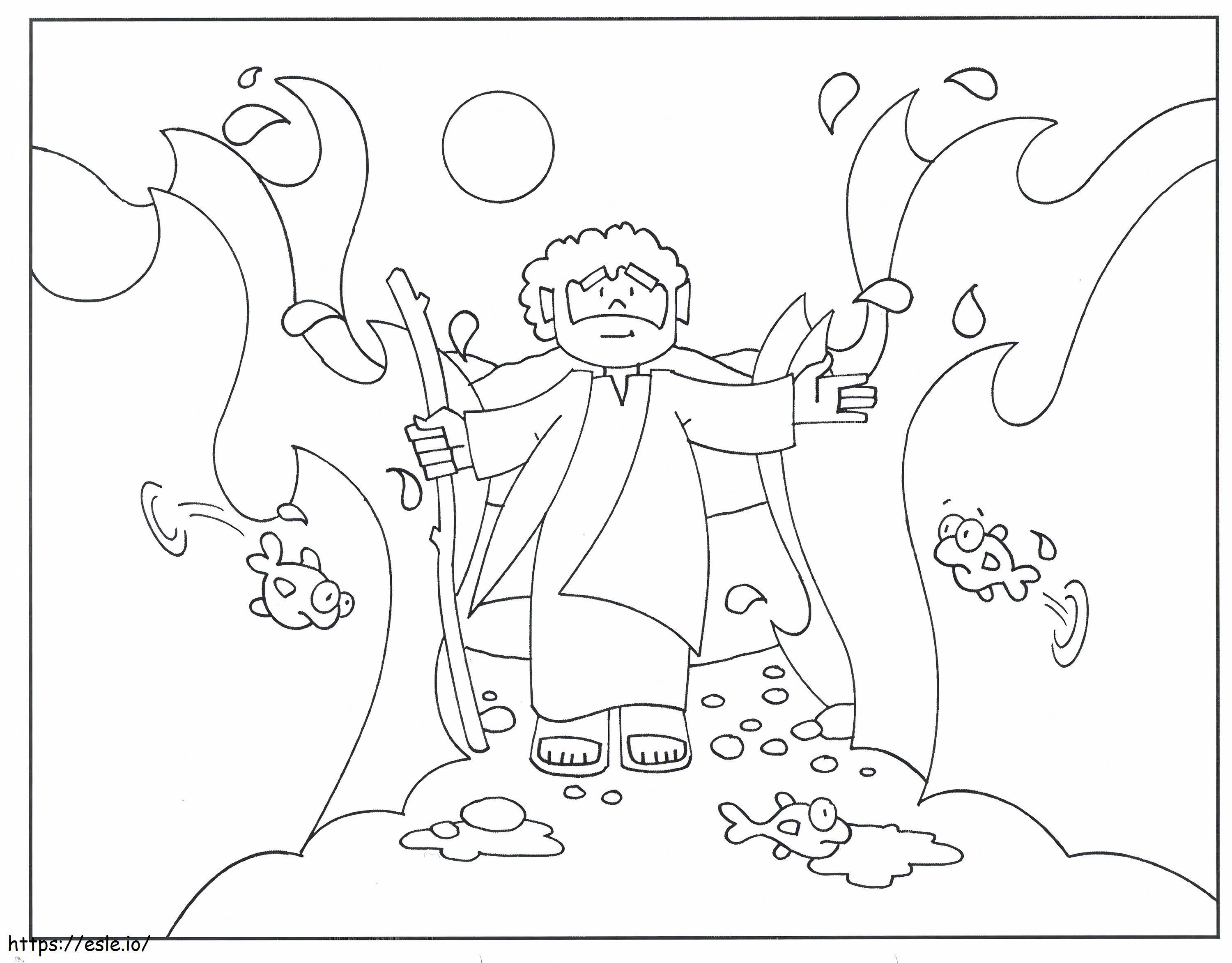 Printable Moses Coloring Pages Scaled coloring page