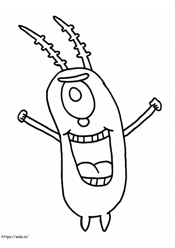 Plankton tertawa Gambar Mewarnai