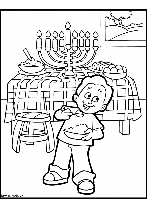 Hanukkah 1 coloring page