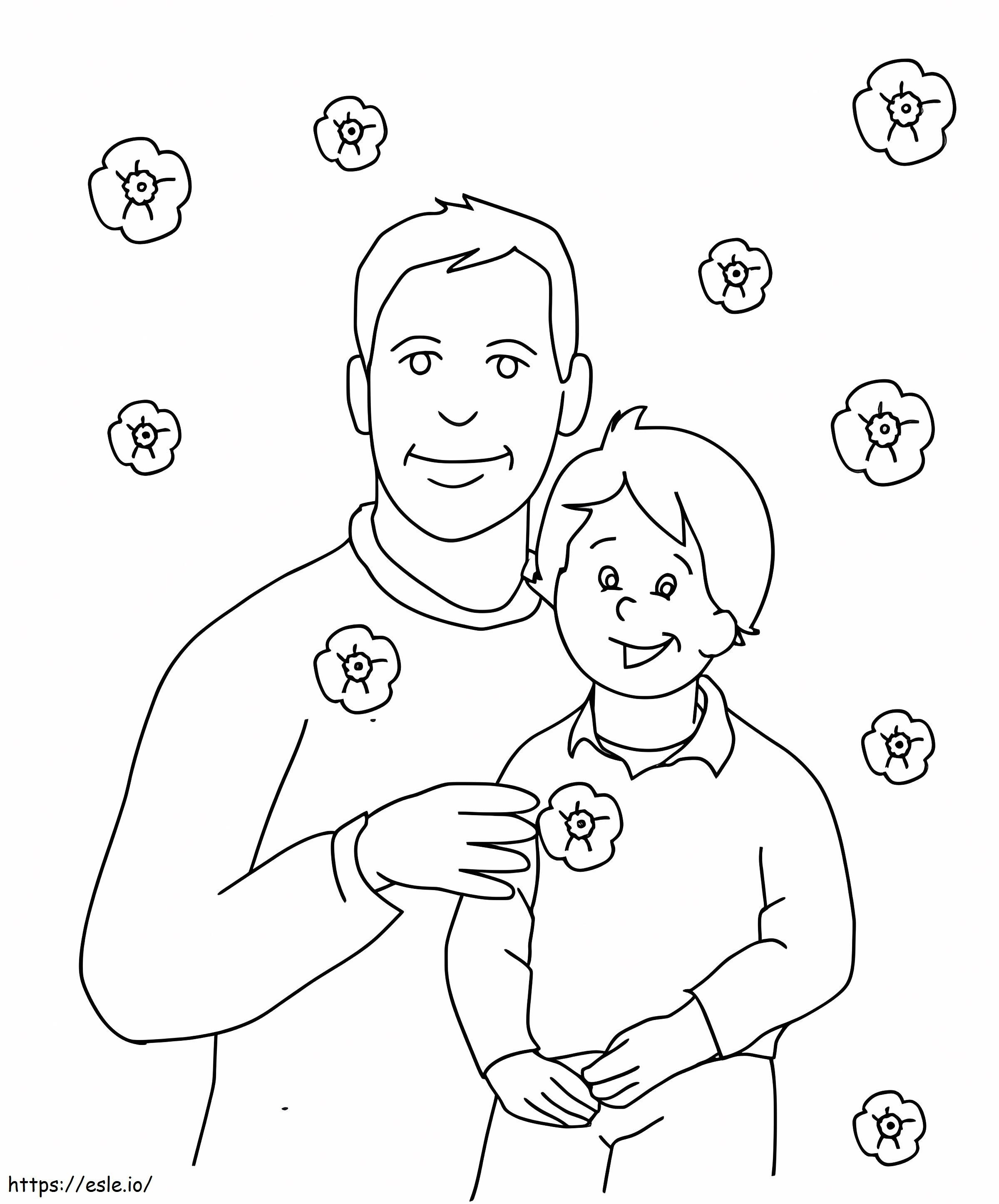 Perfect Father And Son coloring page