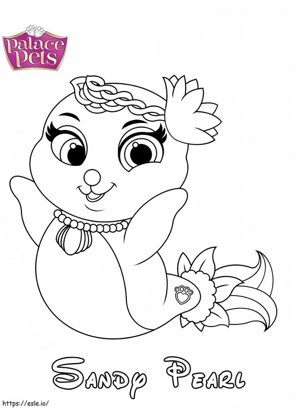 Sandy Pearl Princess coloring page